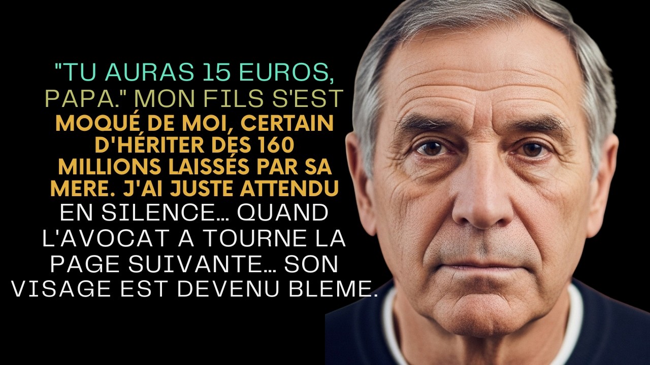 MON FILS S'EST MOQUÉ ＂PAPA,15 EUROS C'EST PARFAIT POUR TOI＂JUSQU'À CE QUE L'AVOCAT COMMENCE À P