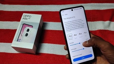 Oppo a5x me font style kaise change kare | how to change font style in oppo a5x 5g //