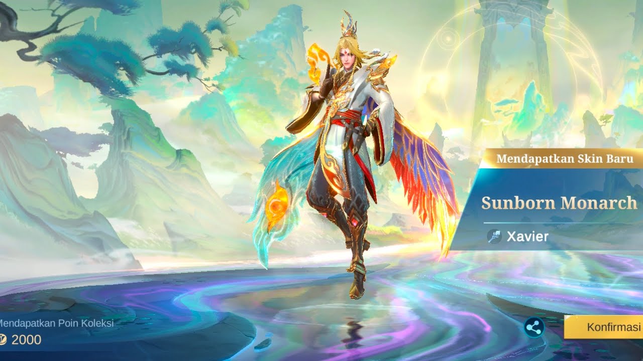 Xavier new skin Colector Sunborn Monarch | Mobile Legends Bang Bang 
