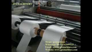JPS-1300FQ/1600fq Auto White non-woven cloth/fabric roll slitting machine