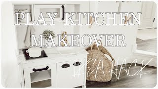 IKEA DUKTIG PLAY KITCHEN HACK | DIY MODERN FARMHOUSE MAKEOVER | HOUSE + HOLM