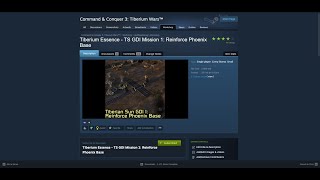 Making C&C3 Steam Workshop maps work for mods and Tiberium Essence TS Campaign remake update