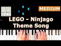 LEGO Ninjago theme song - The Fold - The Weekend Whip - Piano Tutorial
