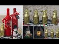 10 Christmas bottle decoration ideas | Home decorating ideas easy