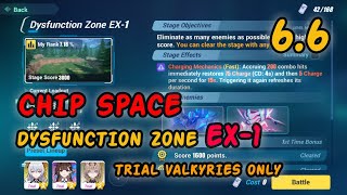 [Honkai Impact 3] (v6.6) Dysfunction Zone Ex-1 Trial Valkyries Only (Chip Space)