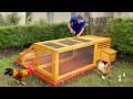 Self Build Stunning Wooden Chicken Coop With Mini Garden 