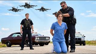 Cop Forces Air Force Nurse to Kneel—Then Four F-16s Roar Overhead