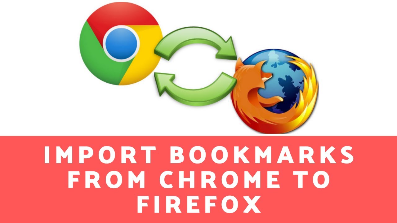 How to export bookmarks from chrome and import to firefox youtube
