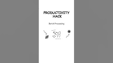 Batch Processing - Every PRODUCTIVITY HACK Explained in 8 minutes #explained #science