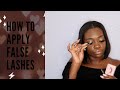 HOW TO APPLY LASHES| BEGINNERS FRIENDLY| STEP BY STEP TUTORIAL