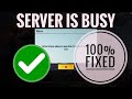 PUBG Server is busy Error Fixed