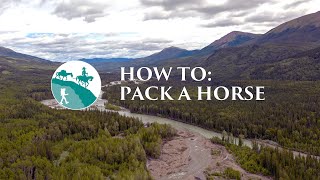 How to pack a horse: The Diamond Hitch