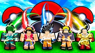 SORTUDOS VÃO CAPTURAR OS MAIS PODEROSOS DOS ANIMES NO ROBLOX (Anime Catching Simulator)