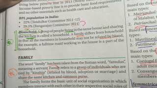 Difference between Family and Household