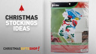 Top Christmas Stockings Bucilla Bucilla 18-Inch Christmas Stocking Felt Applique Kit 86552 Your