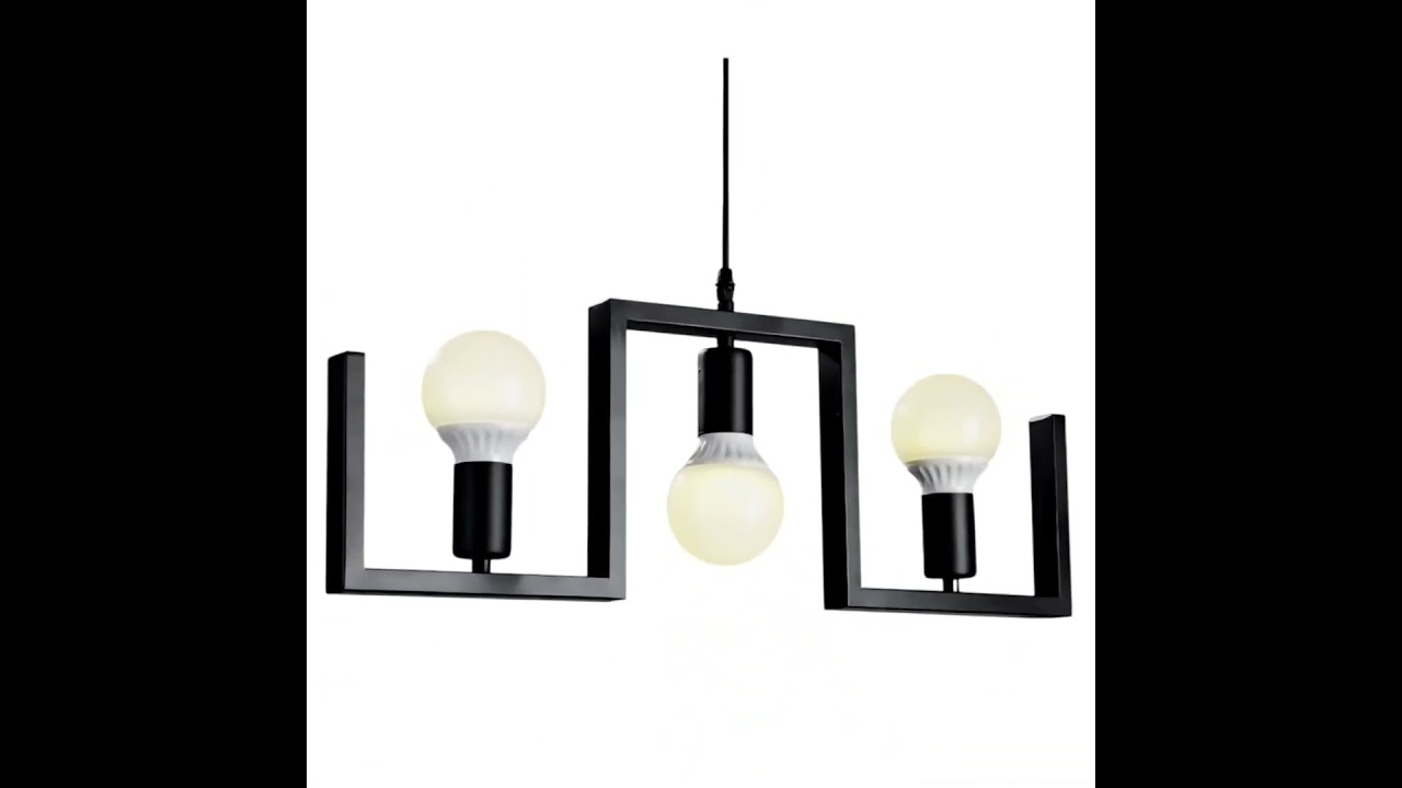 Lámpara colgante diseño moderno ✨🖤 