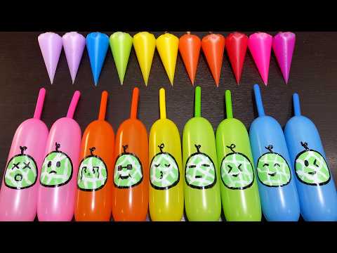 MAKING SLIME WITH PIPING BAG VS BALLOON ! SATISFYING VIDEOS #7721