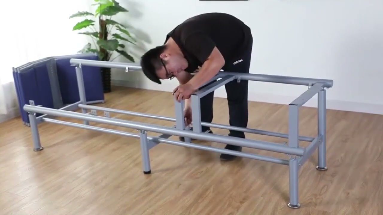 Infusion chair Drip chair three-person assembly video HD