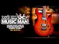 Peach Picks! | Music Man Steve Lukather Collection | Luke 3 HH - Cherry Burst Quilt | SN: H03734
