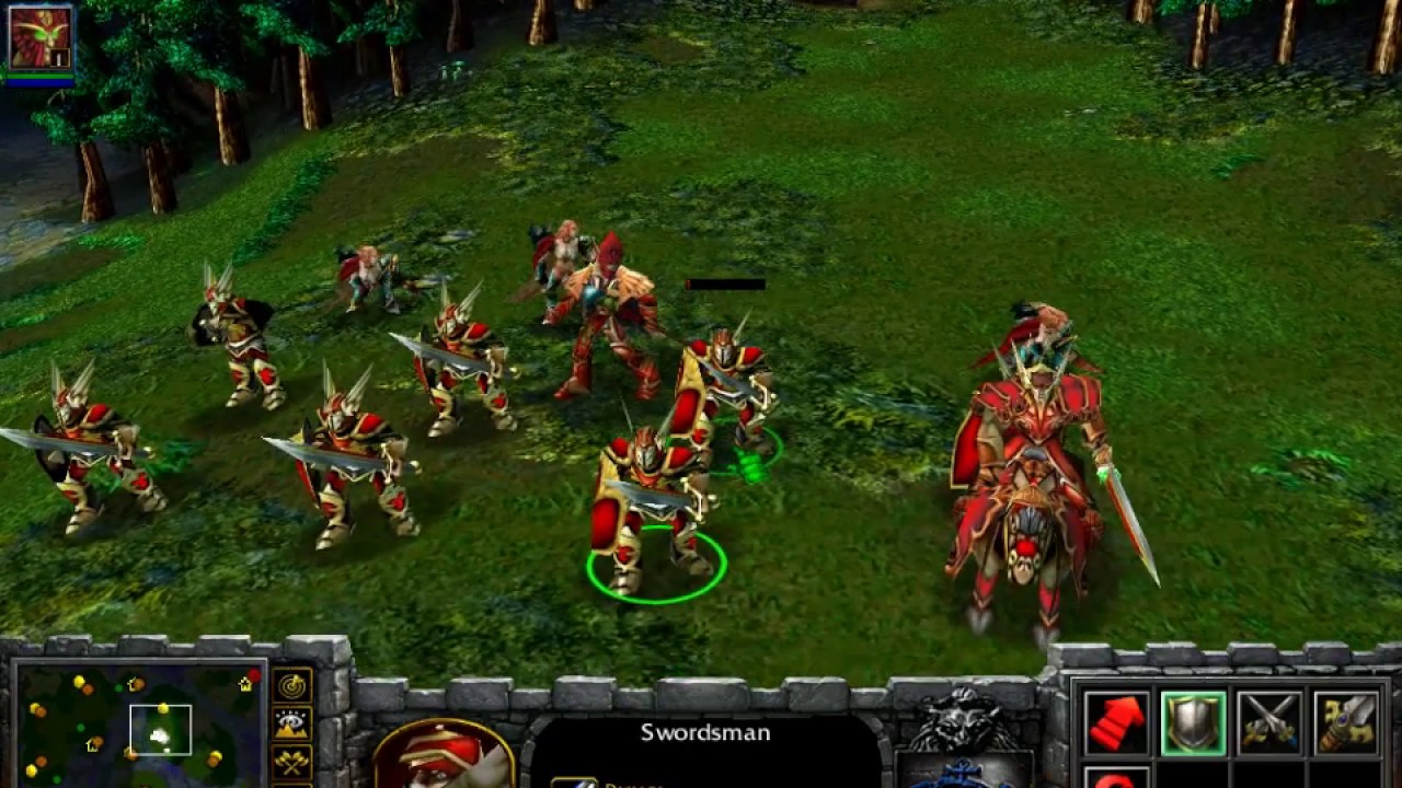 Warcraft 3 Race Gameplay - (Blood Elves) - Versus Insane NE Com - YouTube