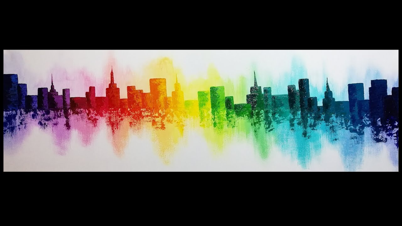 Peinture Colorée au Couteau Acrylique Facile YouTube Peinture Colorée au Couteau Acrylique Facile YouTube