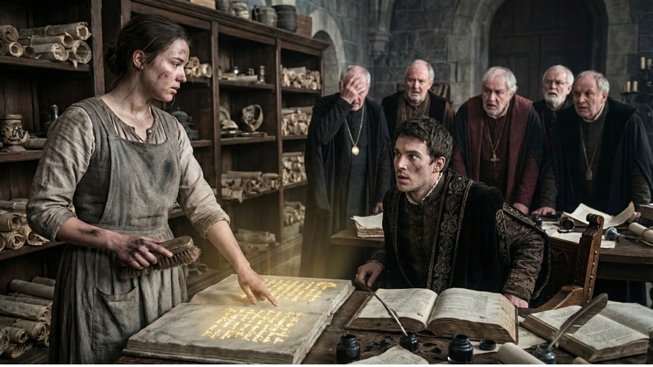 7 ROYAL SCHOLARS FAILED — BUT THE SCULLERY MAID SOLVED THE ANCIENT RIDDLE, STUNNING THE DUKE…