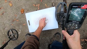 Nokta Simplex Ultra SX24 benchmark test! Gold and silver masked by iron.