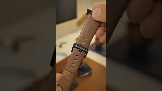 nomad apple watch Brown Leather strap Quick unboxing