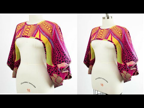 HOW TO MAKE A BOLERO TOP. |How to make a shrug| |DIY cutting and sewing| 2020