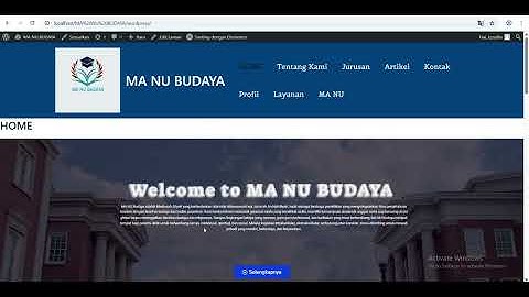 Tutorial membuat Website Sekolah menggunakan Wordpress