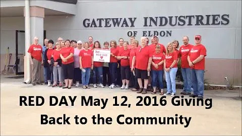 Video Red Day May 12, 2016 Gateway Industries, Eld...