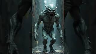 A Slimey Alien Weired Creatures  Ai Surreal Monster Ai Generated Monster 2025 horror creepy