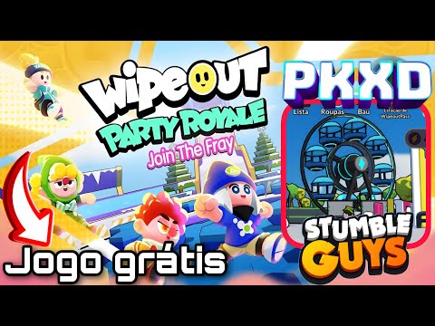 PK XD + STUMBLE GUYS! CONHEÇA O WIPEOUT PARTY ROYALE NOVO JOGO GRÁTIS PARA  CELULAR! 