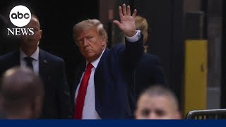 Crowds gather outside Manhattan courthouse ahead of Trump s arraignment