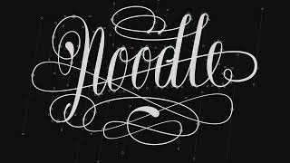 Drawing Noodle typeface in LTTR/INK for Glyphs