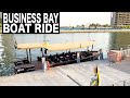 Business Bay Water Canal Boat Ride (Abar) | 4K | Visit Dubai