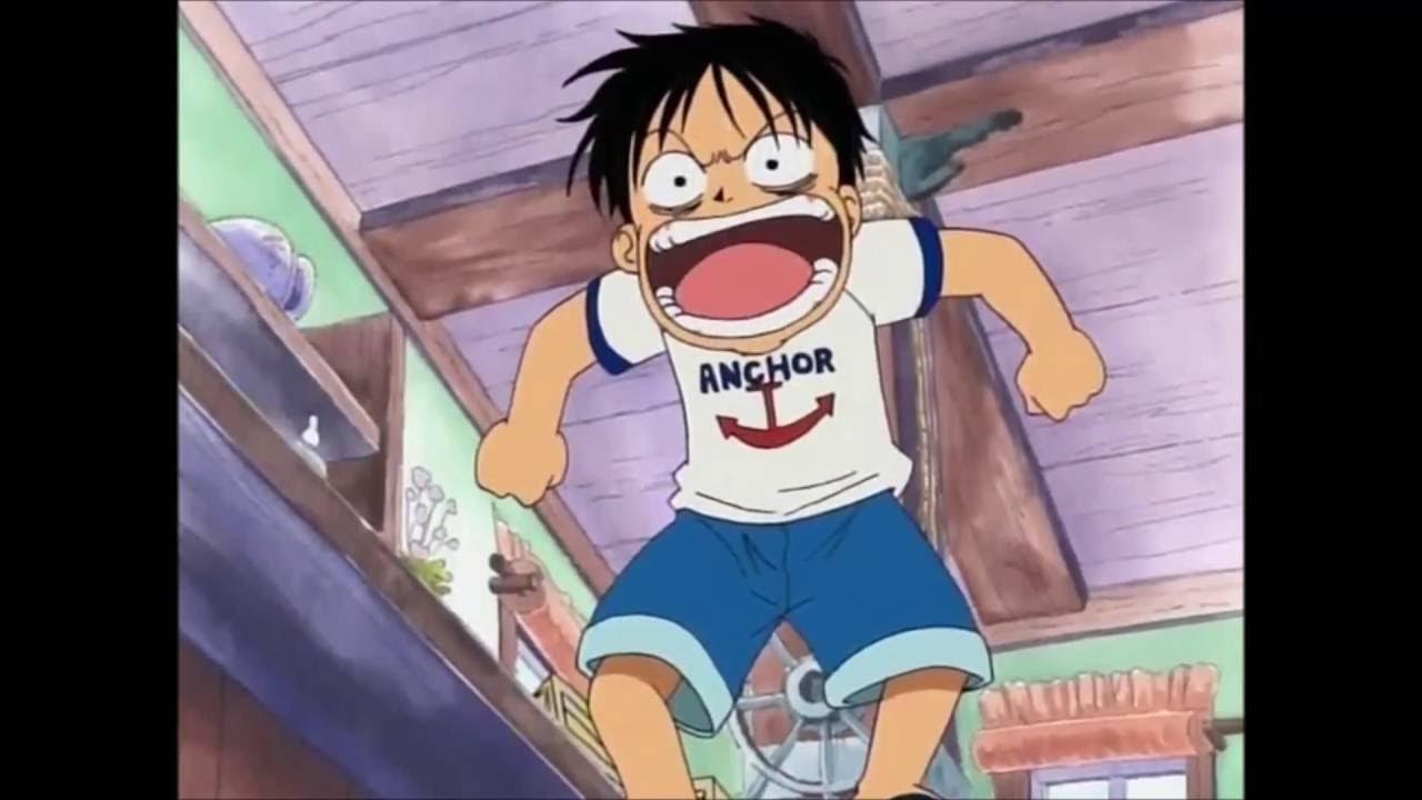 One Piece Luffy Eats The GumGum fruit English Dub YouTube