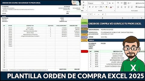 ORDEN DE COMPRA EN EXCEL 2025 - [PLANTILLA 100 % GRATIS]