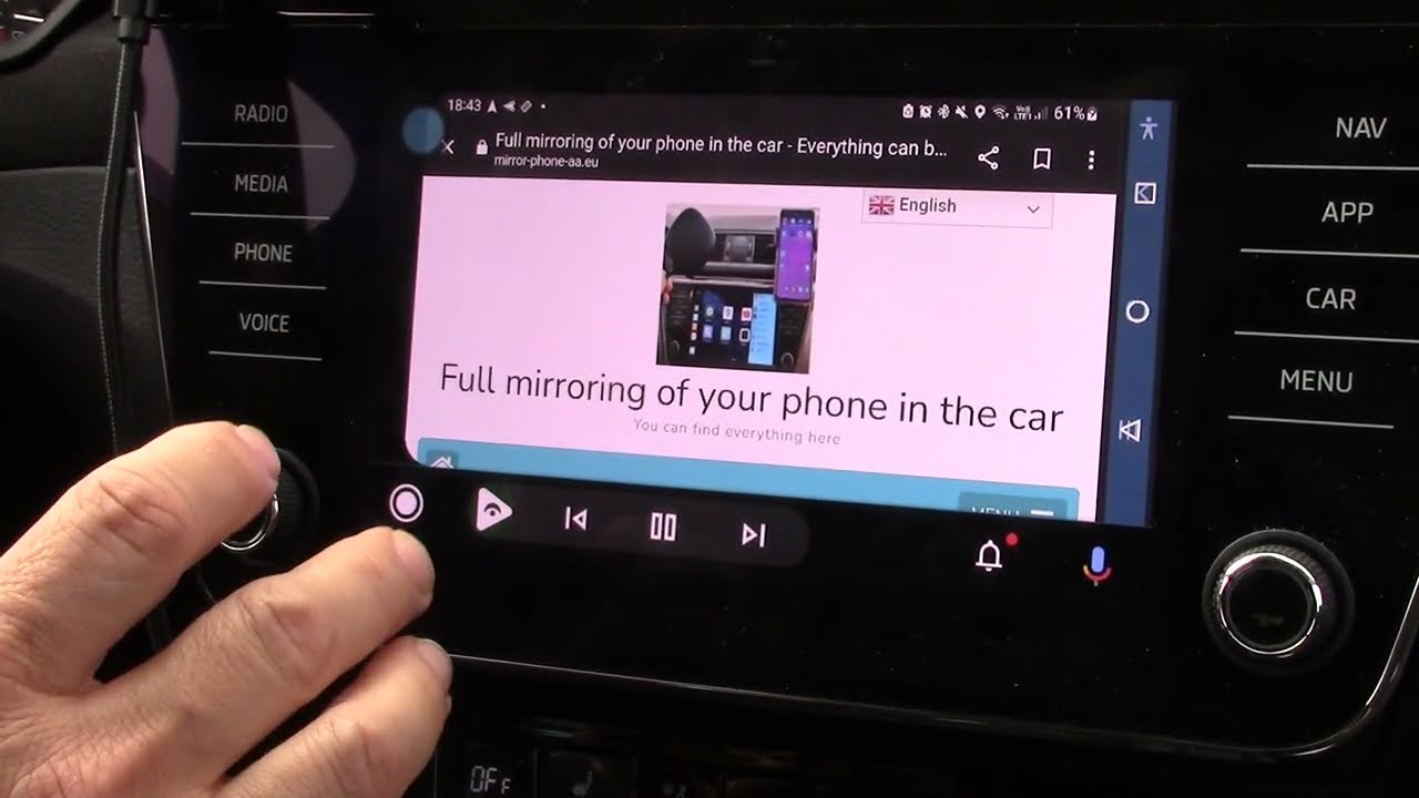 Android Auto 7.8.x Phone mirroring in the car! YouTube, TV and