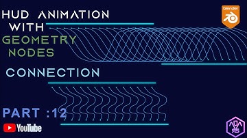 How to create a sci-fi HUD elements with geometry nodes in blender :Part 12(Blender 3.5 Tutorial)