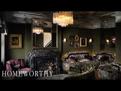 This Moody NYC Brownstone Comes With Its Own 1930s-Style Speakeasy | House Tour