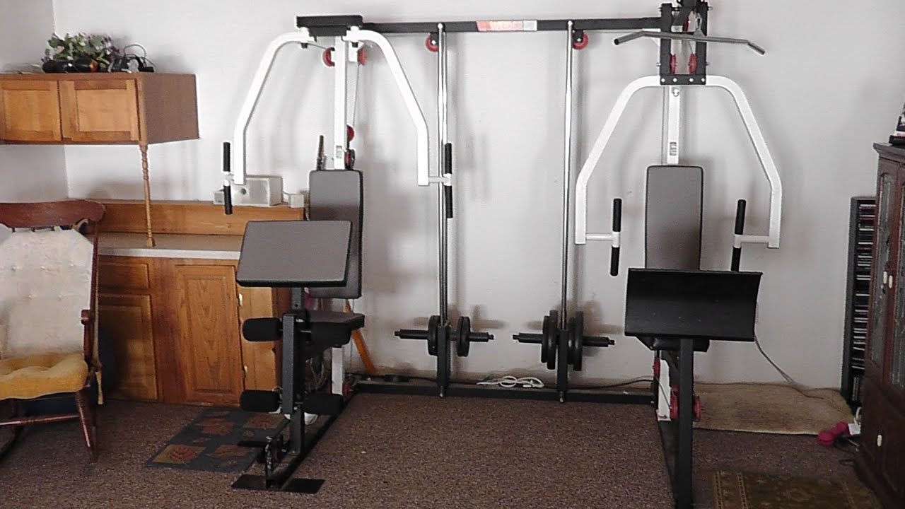 WEIDER 9950 PRO MULTI STATION WORKOUT FITNESS MACHINE $190 - YouTube