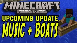 Minecraft Pocket Edition: Boats, Music and MORE! (NEW MCPE UPDATE)