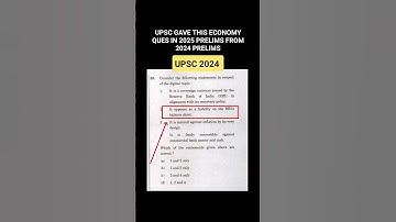 This UPSC 2025 ques: from option of 2024 prelims🔥