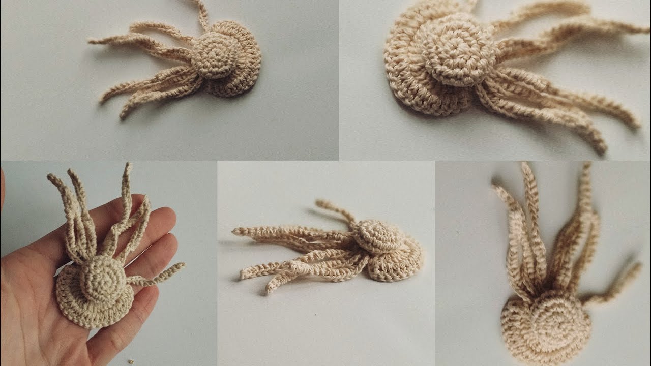 ✓ Вязаный элемент крючком Морские мотивы крючком Alta aqua 🌊 