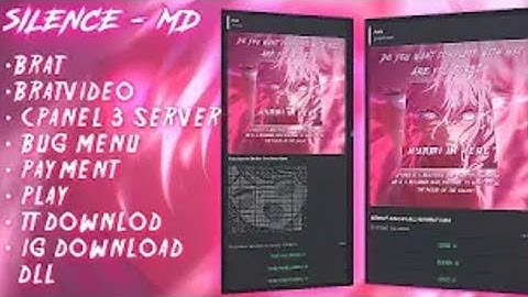 SC BOT MD PAIRING CODE NO ENC || SILENCE-MD || BUGMENU || CPANELMENU || DOWNLOADMENU