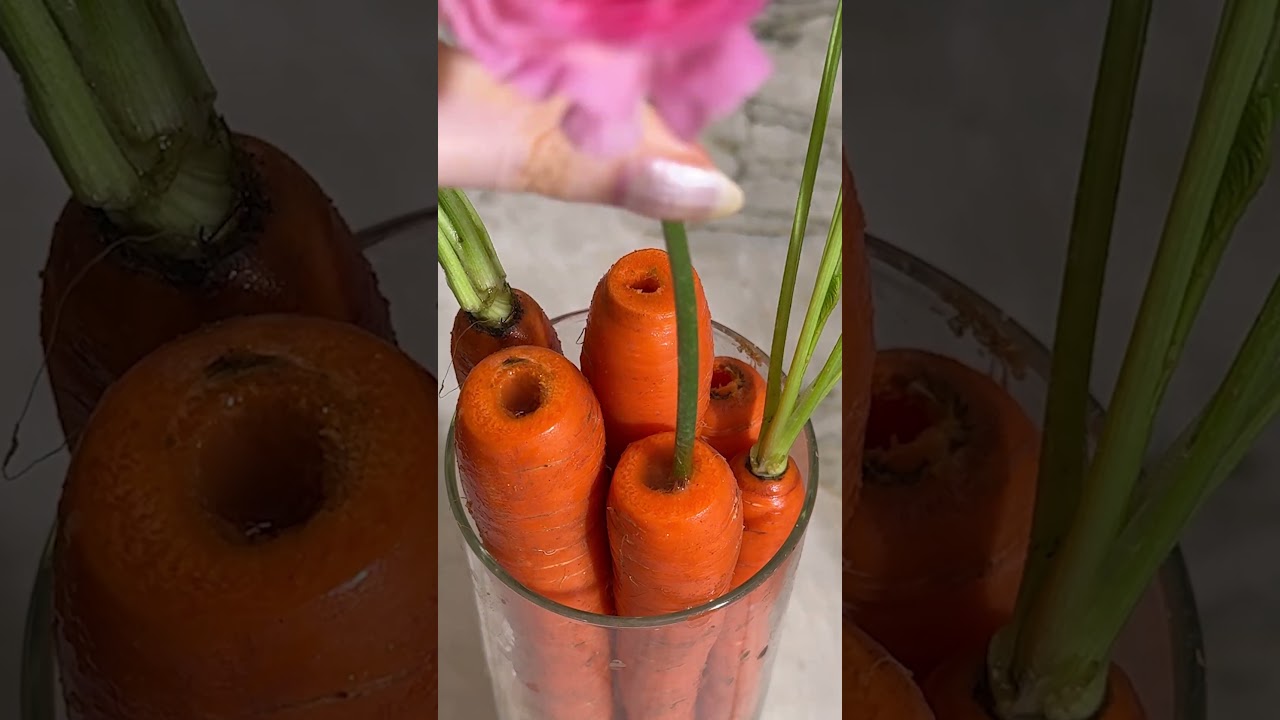 Turning carrots into the cutest Easter bouquet 🥕🌸✨