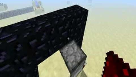 MineCraft RedStone toggleable nether portal
