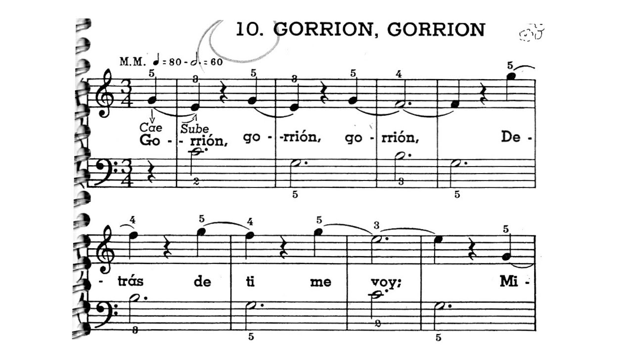 🎵 John Thompson - Curso Moderno para el Piano - No. 10 Gorrión, gorrión