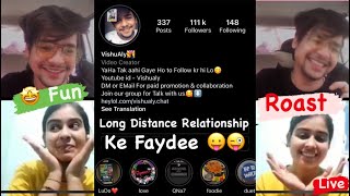 Vishu Aly Instagram Live Long Distance Couples Live Masti Vishualy
